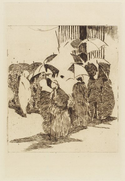 Rij voor de Slagerij, 1870 door Édouard Manet